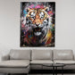 Wandbild Tiger Abstract Colour, Pop Art