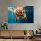 Wandbild Tiger im Wasser Wildnis Energie Raubtier