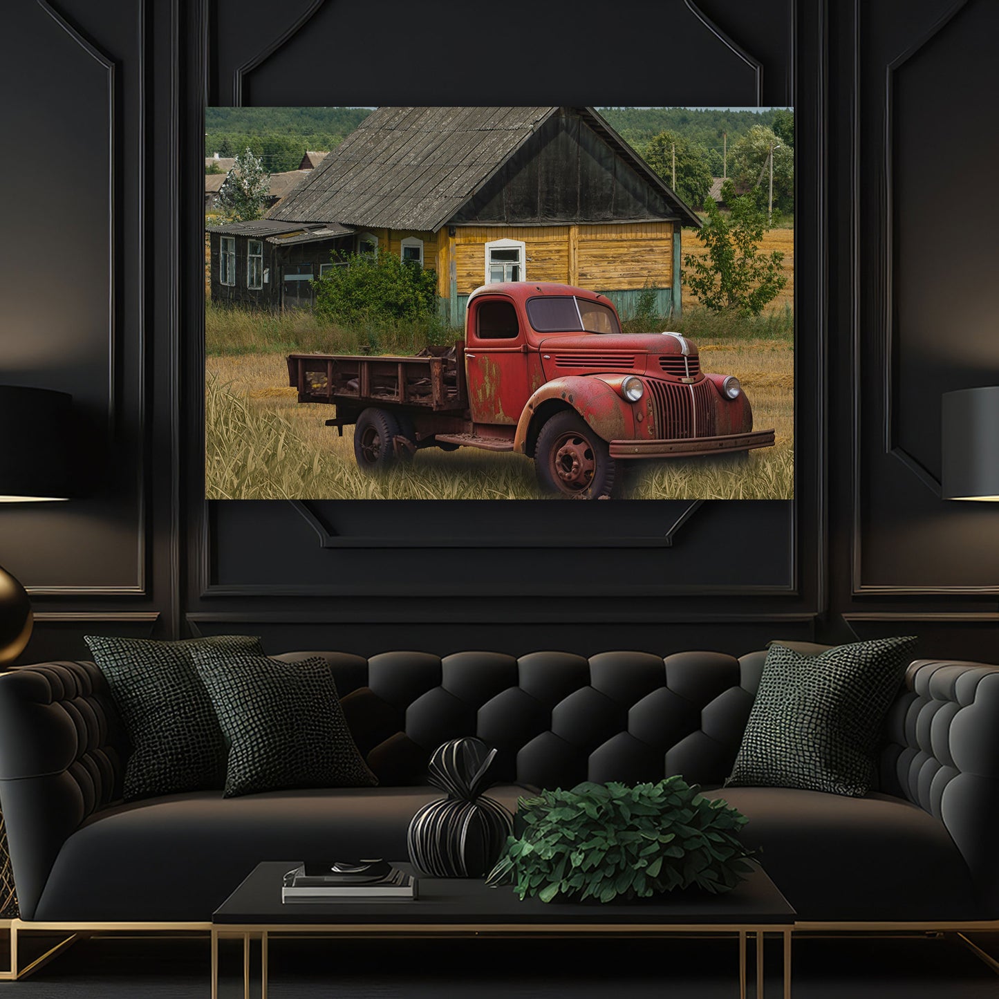 Wandbild Truck Oldtimer Pickup