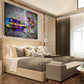 Whisky und Zigarre Graffiti als Wandbild im Raum