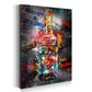 Wandbild Whiskyflasche Graffiti Kunst Pop Art Stil