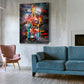 Wandbild Whiskyflasche Graffiti Kunst Pop Art Stil