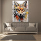 Wandbild Wolf Pop Art abstrakt