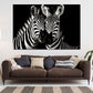 Wandbild Zebras schwarz weiß