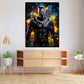 Wandbild abstrakt Black Man Film Panther Pop Art Style