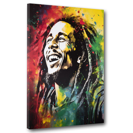 Wandbild abstrakt Bob Reggae King, Pop Art