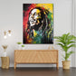 Wandbild abstrakt Bob Reggae King, Pop Art