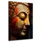 Wandbild abstrakt Buddha meditativ