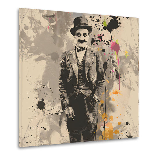 Wandbild abstrakt Chaplin Vintage Stil