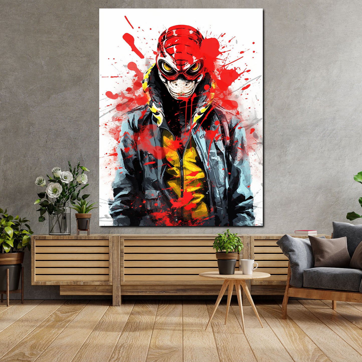 Wandbild abstrakt Cobra Man Pop Art