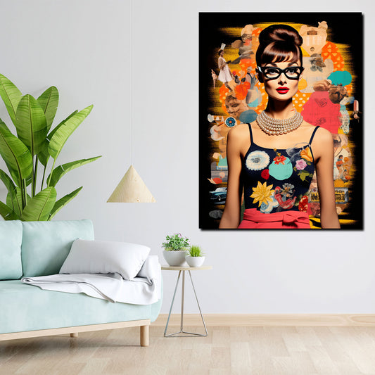 Wandbild abstrakt Cool Audrey