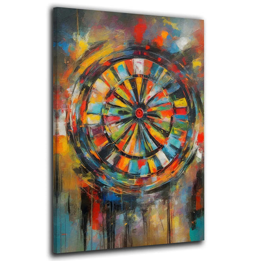 Wandbild abstrakt Dartscheibe Darts