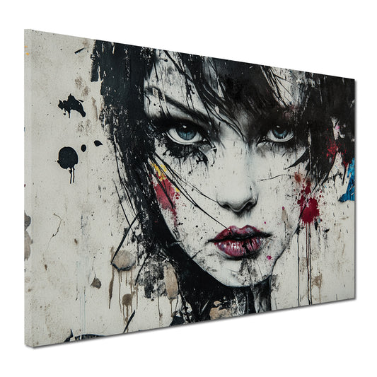 Wandbild abstrakt Frau Porträt modern