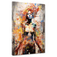 Frau frontal Pop Art Style – Wandbild
