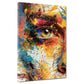 Wandbild abstrakt Gesicht Auge Pop Art modern