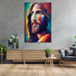 Wandbild abstrakt Jesus Paint Style