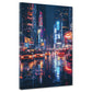Wandbild abstrakt New York Stadtlichter bei Nacht modern