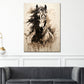 Wandbild abstrakt Pferd Retro Style