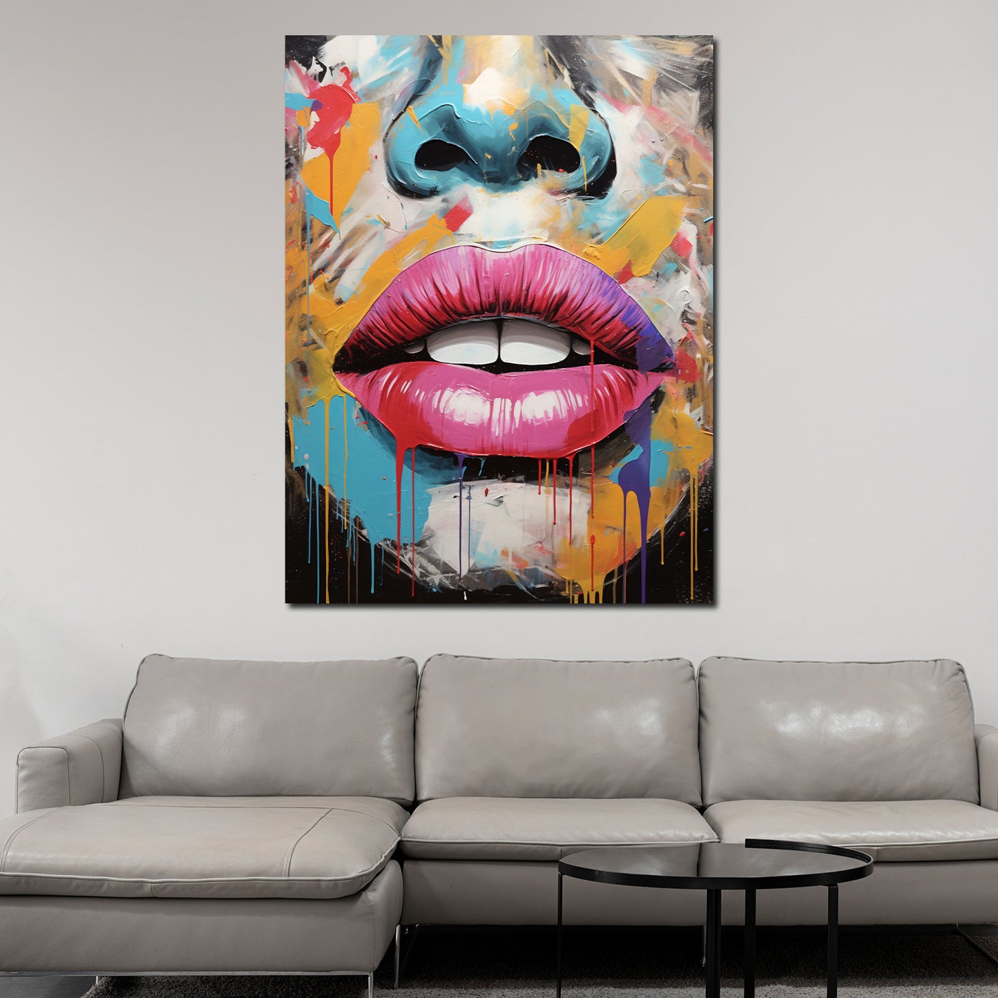 Wandbild abstrakt Pop Art Beautiful Face