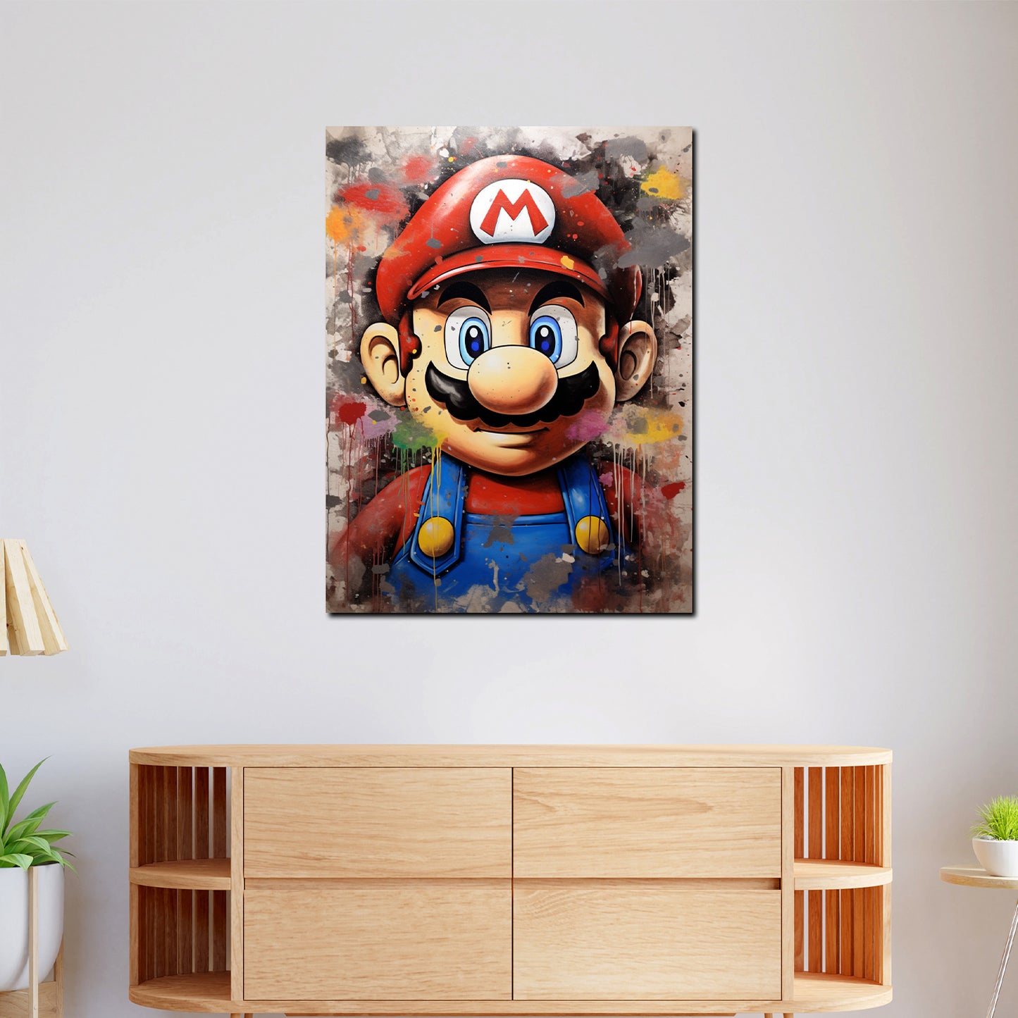 Mario Wandbild abstrakt Pop Art