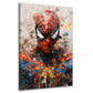 Spider Man Pop Art Wandbild abstrakt Colour Splatter Style