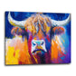 Wandbild abstrakt Stier Bulle Paint Style