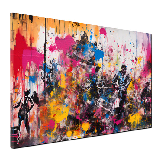 Wandbild abstrakt Street Art Multicolour Style