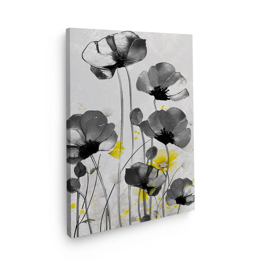 Wandbild abstrakt mit Blumen