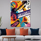 Wandbild abstrakte Musikinstrumente Pop Art farbenfroh