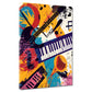 Wandbild abstrakte Musikinstrumente Pop Art farbenfroh