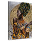 Wandbild wunderschöne afrikanische Frau im Colour Style