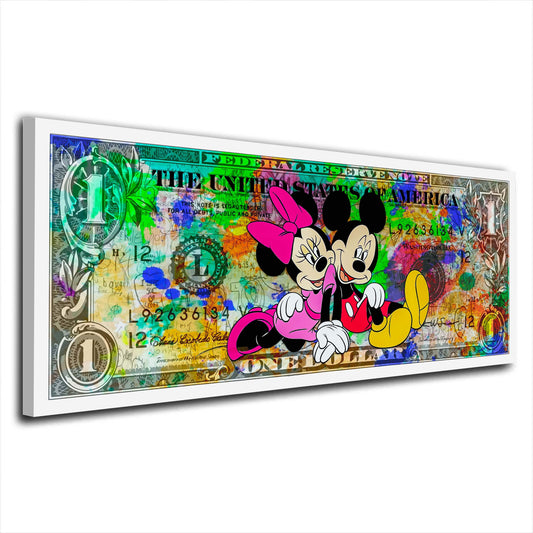 Wandbild Minnie Pop Art Kunstwerk, Comic