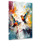 Wandbild farbenfrohe Vögel im Flug Pop Art