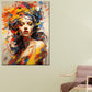 Wandbild modern Pop Art Girl abstrakt Colour Style