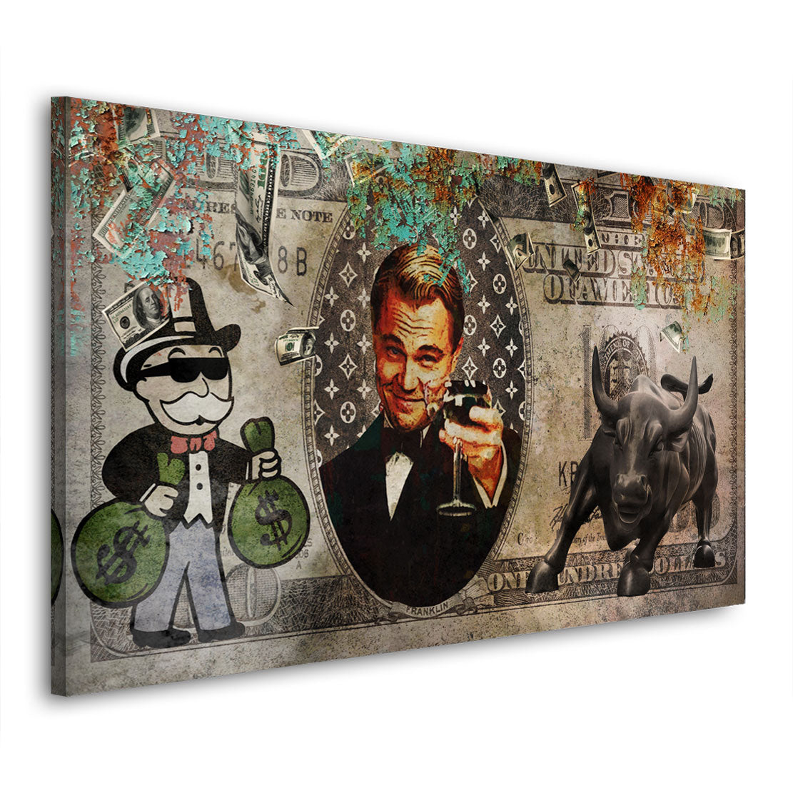 Wandbild modern Pop Art Dollar Geld & Erfolg