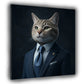 Wandbild stilvolle Katze im Anzug Business Eleganz Erfolg modern