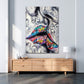 Street Art Lippen als Alu-Dibond Bild an der Wand