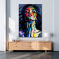 Frau Pop Art als Alu-Dibond Bild an der Wand