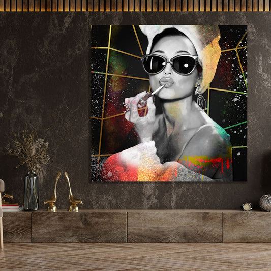Beautiful Audrey Wandbild