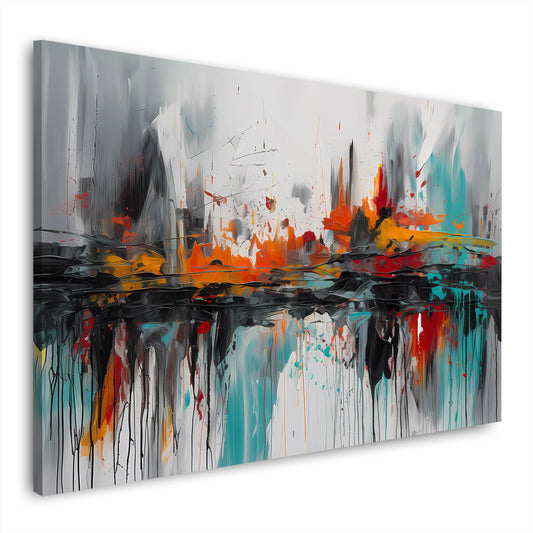 Abstrakt Dynamik mit Tiefenwirkung Wandbild