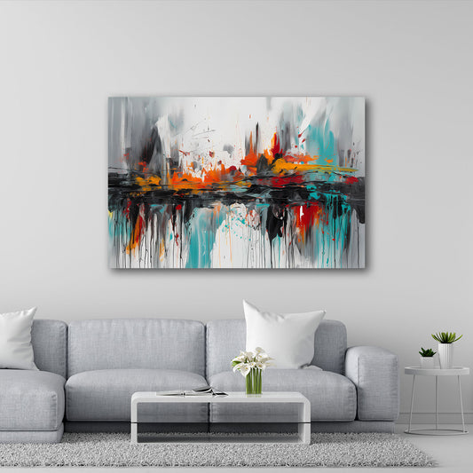 Abstrakt Dynamik mit Tiefenwirkung Wandbild