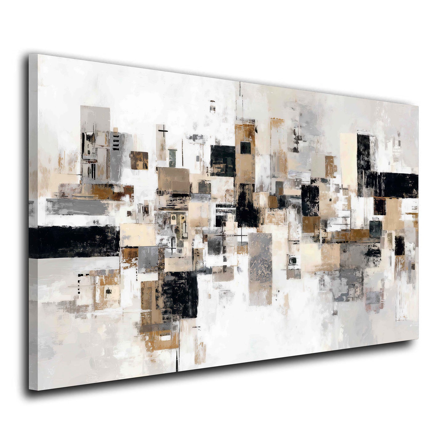 Abstrakt Stadt Geometrie moderne Kunst Wandbild