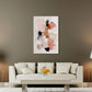 Abstrakt Formen Rosa Beige Schwarz Wandbild