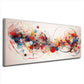 Abstrakte Kugeln Linien Wirbel mit Dynamik Kunst Wandbild