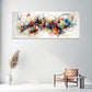 Abstrakte moderne Linien in Dynamik Kunst Wandbild