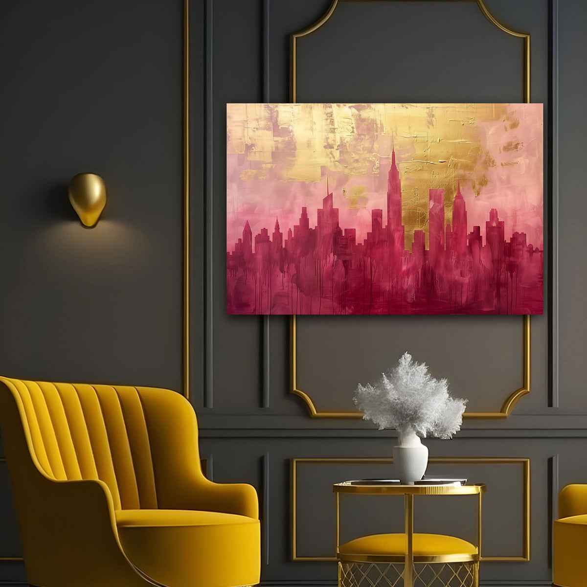New York Skyline Wandbild im Raum