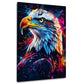 Adler Porträt Pop Art Farbenexplosion – Wandbild