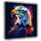 Adler Porträt Pop Art Greifvogel Wandbild