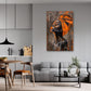 Afrikanische Frau Wandbild im Wohnzimmer