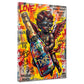Amor mit roten Flügeln und Champagnerflasche Love Pop Art Wandbild